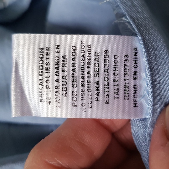 Umgee Floral Lace Embroidered Mini Dress Small Periwinkle Flare Sleeve V-neck - Picture 13 of 13